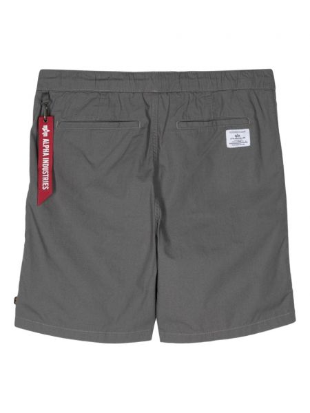Shorts en coton Alpha Industries gris