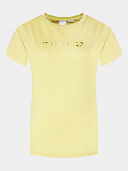 Marškinėliai Pinko geltona
