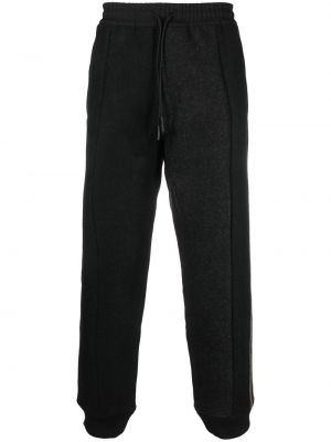 Pantalon de joggings en laine à rayures Y-3 noir