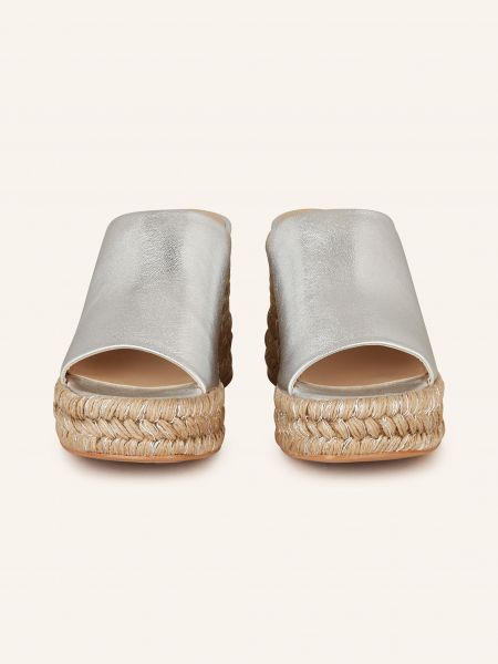 Sandały z paskami na platformie Paloma Barcelo srebrne