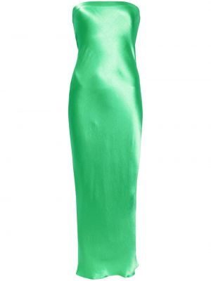 Satenska večernja haljina Bec + Bridge zelena