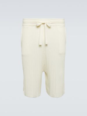 Shorts en laine King & Tuckfield blanc
