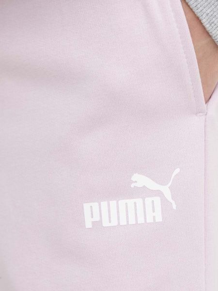 Spodnie sportowe Puma różowe