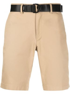 Bermuda kratke hlače slim fit Calvin Klein smeđa