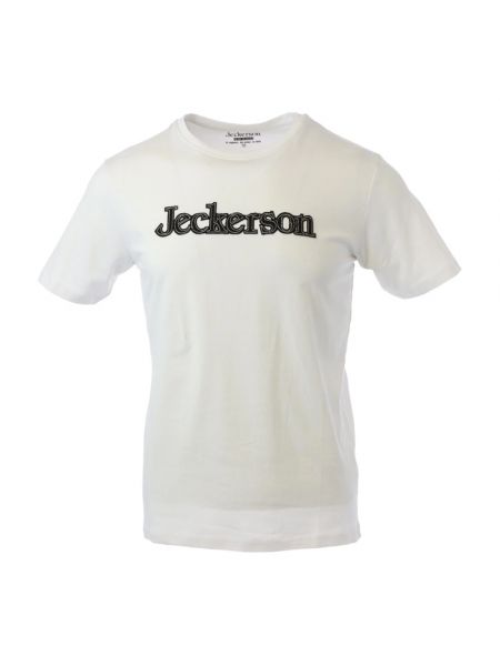 Koszulka z nadrukiem z krótkim rękawem Jeckerson biała