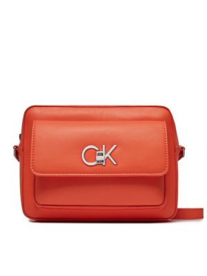 Taška přes rameno Calvin Klein oranžová