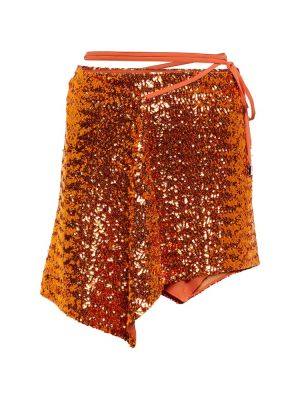 Mini suknja The Attico narančasta