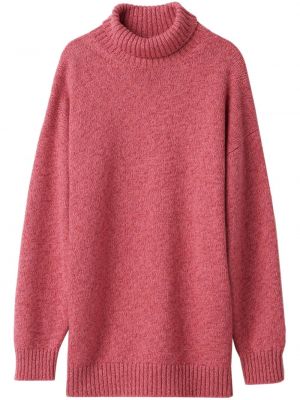 Sweter z kaszmiru Miu Miu różowy
