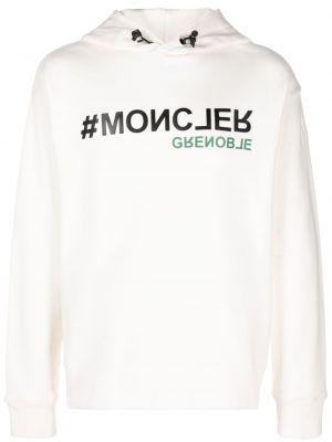 Raštuotas medvilninis džemperis su gobtuvu Moncler Grenoble