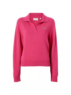 Кашемировый свитер Lacoste X Bandier розовый