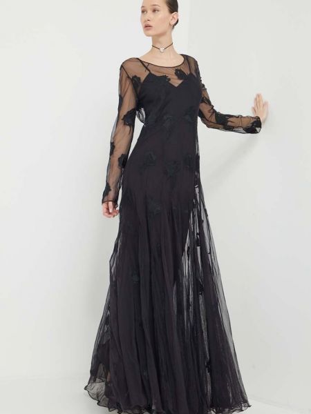 Длинное платье Blugirl Blumarine черное