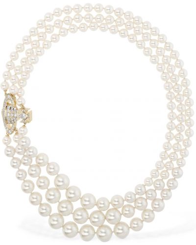 Collar con perlas Vivienne Westwood dorado