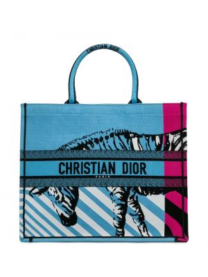 Borsa shopper Christian Dior blu