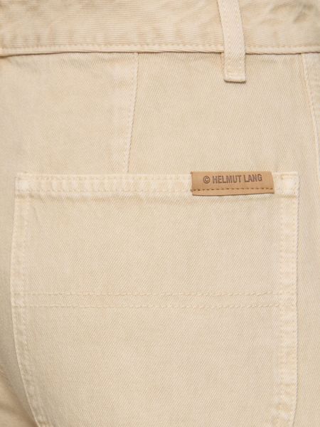 Spodnie bawełniane Helmut Lang beżowe