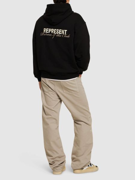Kapučdžemperis Represent melns