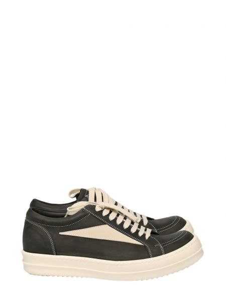 Deri sneaker Rick Owens siyah