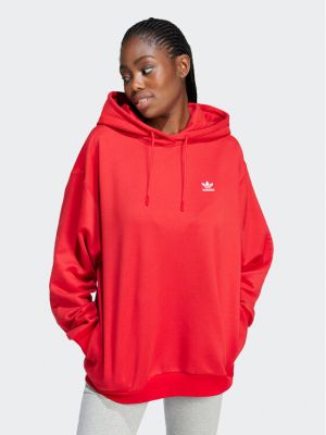 Oversized mikina Adidas červená