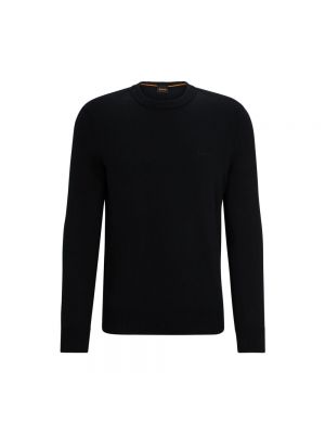 Sweter bawełniany Hugo Boss czarny