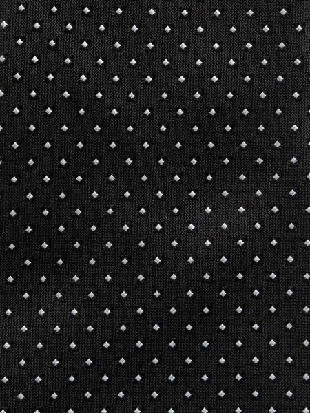 Corbata con estampado geométrico Kiton negro