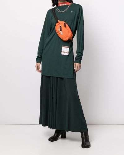 Vestido de tela jersey Maison Mihara Yasuhiro verde