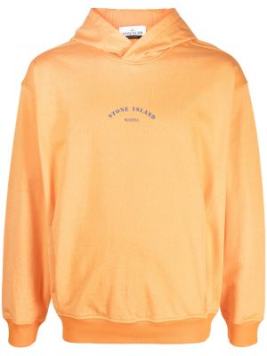 Hoodie Stone Island orange