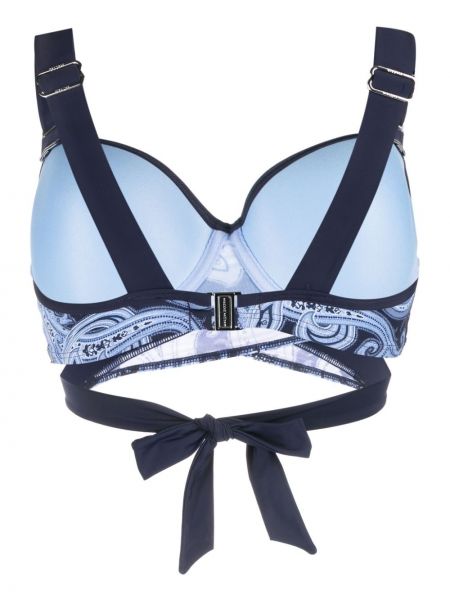 Bikini z nadrukiem z wzorem paisley Marlies Dekkers niebieski