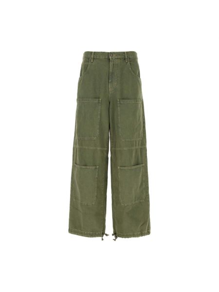 Pantalon large Moschino vert