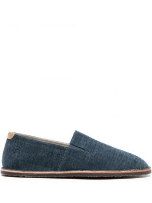 Slip-on loafer-kingad Brunello Cucinelli sinine