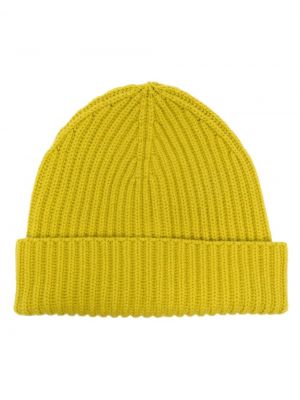 Плетена кашмирена шапка Moorer жълто