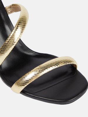 Sandale din piele Rene Caovilla auriu