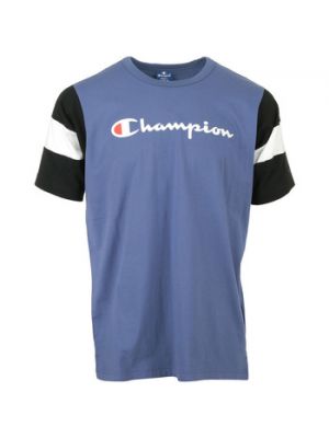Niebieska koszulka z krótkim rękawem Champion