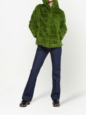 Manteau de fourrure à capuche Apparis vert
