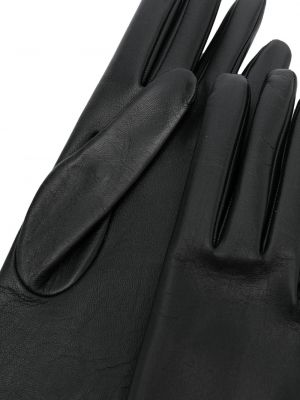 Leder handschuh Saint Laurent schwarz
