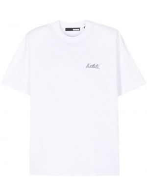 Βαμβακερή μπλούζα Rotate λευκό