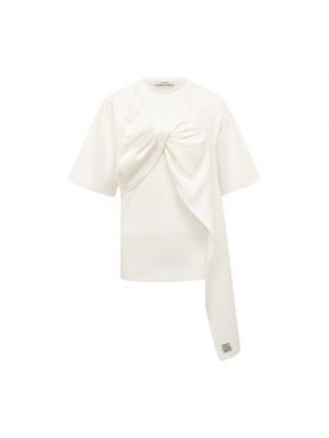 Белая хлопковая футболка Goen.j