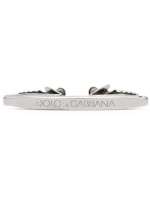 Вратовръзка Dolce & Gabbana сребристо