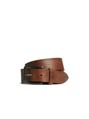 Cinturón de cuero Jack & Jones marrón