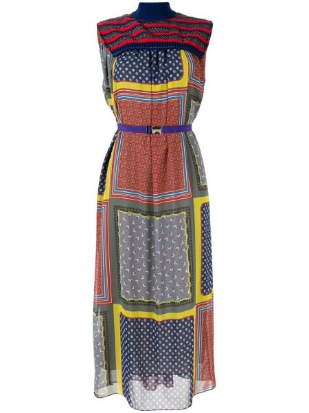 Трикотажное платье со вставками Kolor