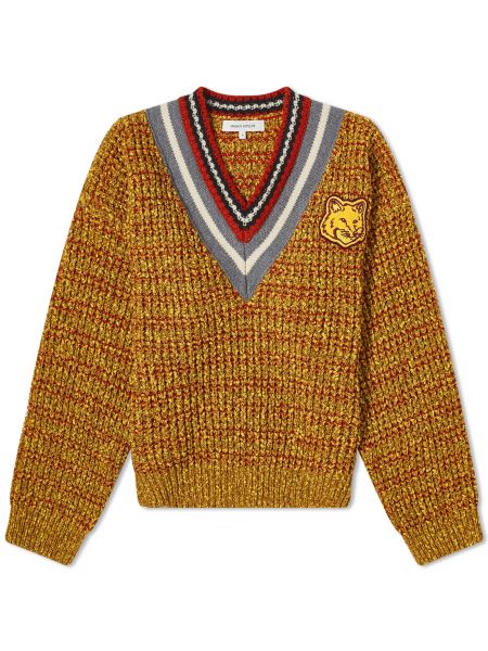 Меланжевый свитер Maison Kitsuné