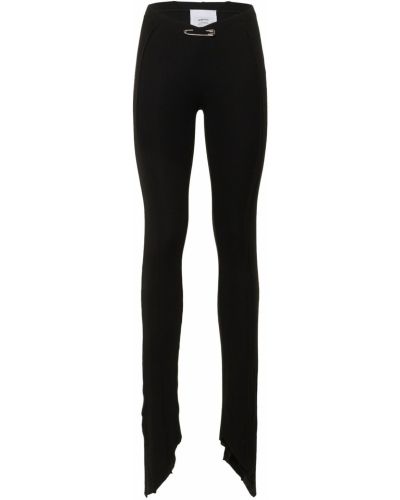 Pantaloni zdrențuiți asimetrice Sami Miro Vintage - negru