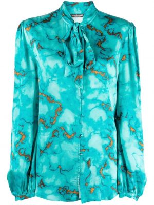 Блуза с принт с абстрактен десен Roberto Cavalli