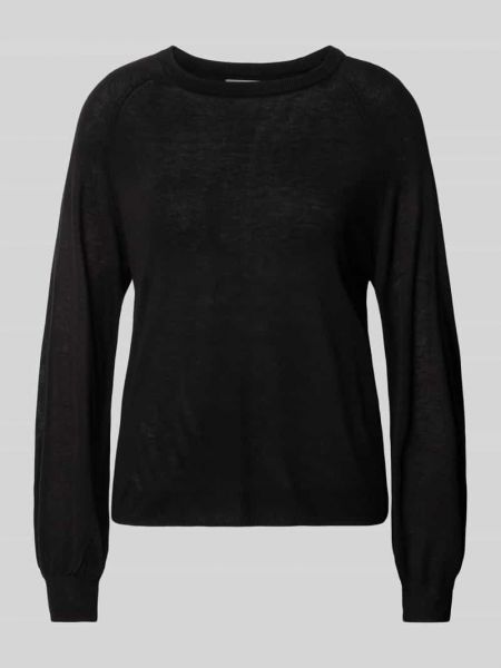 Dzianinowy sweter z wiskozy Msch Copenhagen czarny