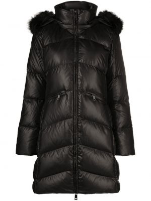 Παλτό με κουκούλα Calvin Klein μαύρο