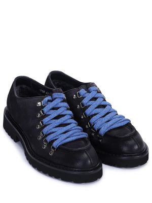 Замшевые ботинки с мехом Doucal's черные