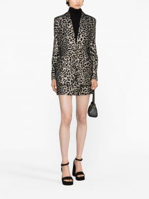 Jacquard blazer mit leopardenmuster Genny