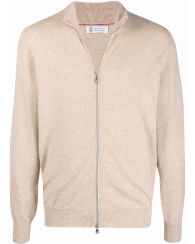 Cashmere strikkegenser med glidelås Brunello Cucinelli