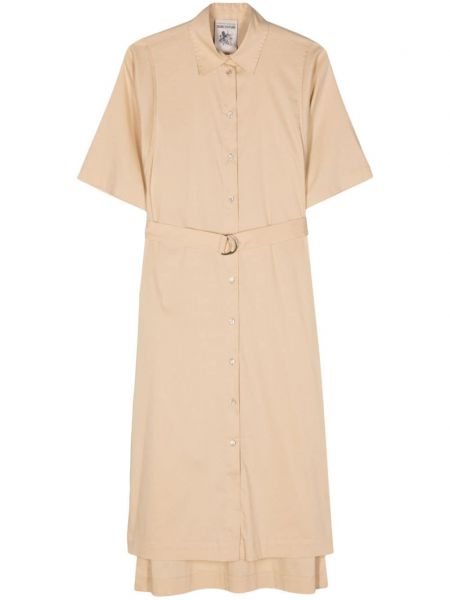 Φόρεμα σε στυλ πουκάμισο Semicouture μπεζ