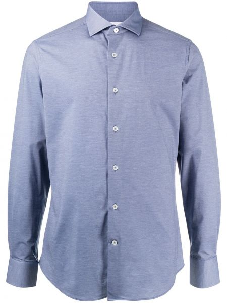 Camisa manga larga Traiano Milano azul