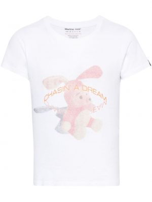 Bavlnené tričko s potlačou Martine Rose