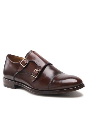 Chaussures à boucles monks Lord Premium marron